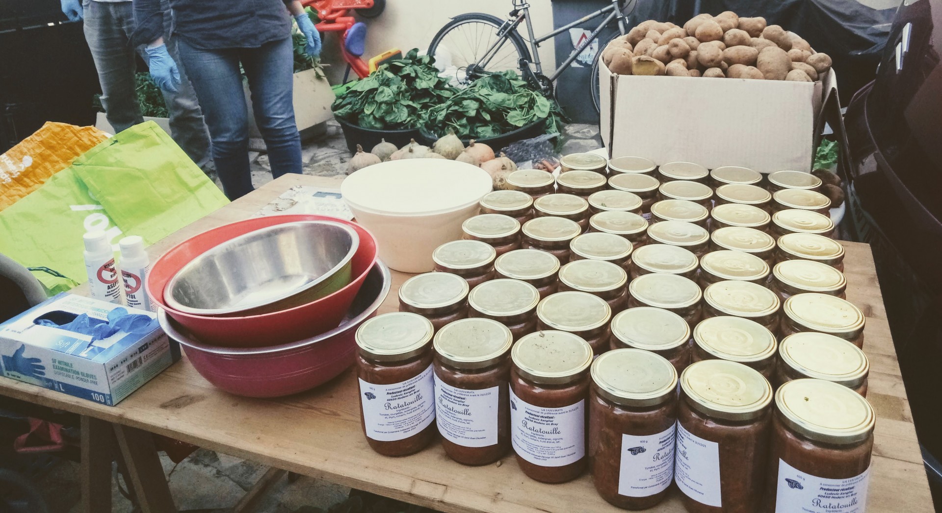 Légumes livrés malgré le confinement